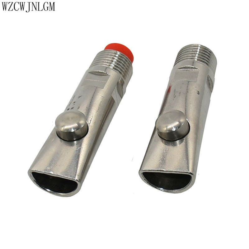 10 Pcs Livestock equipment 1/2" Thickening Stainless Steel Pig Head Nipple - KiwisLove