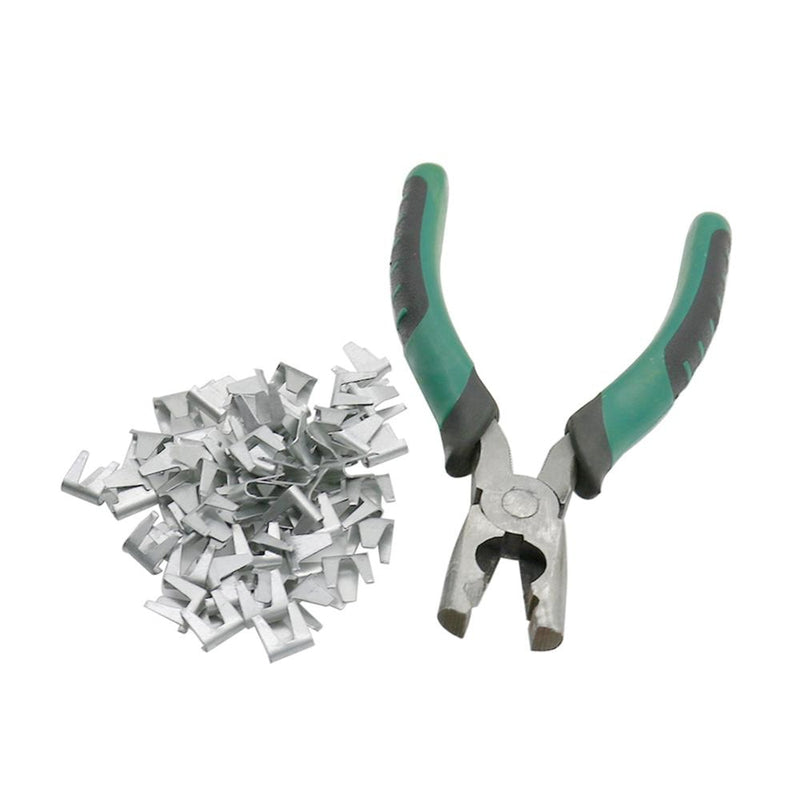 1 Pcs Snap Pliers + 400Pcs Card Buckle Nails Cage Assembling Forceps and Nails - KiwisLove