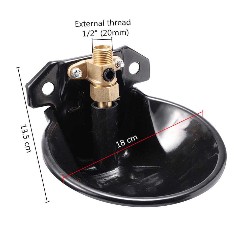 Automatic Sheep Water Bowl Cast Iron Fall Resistant 1/2" Thread Copper Valve - KiwisLove
