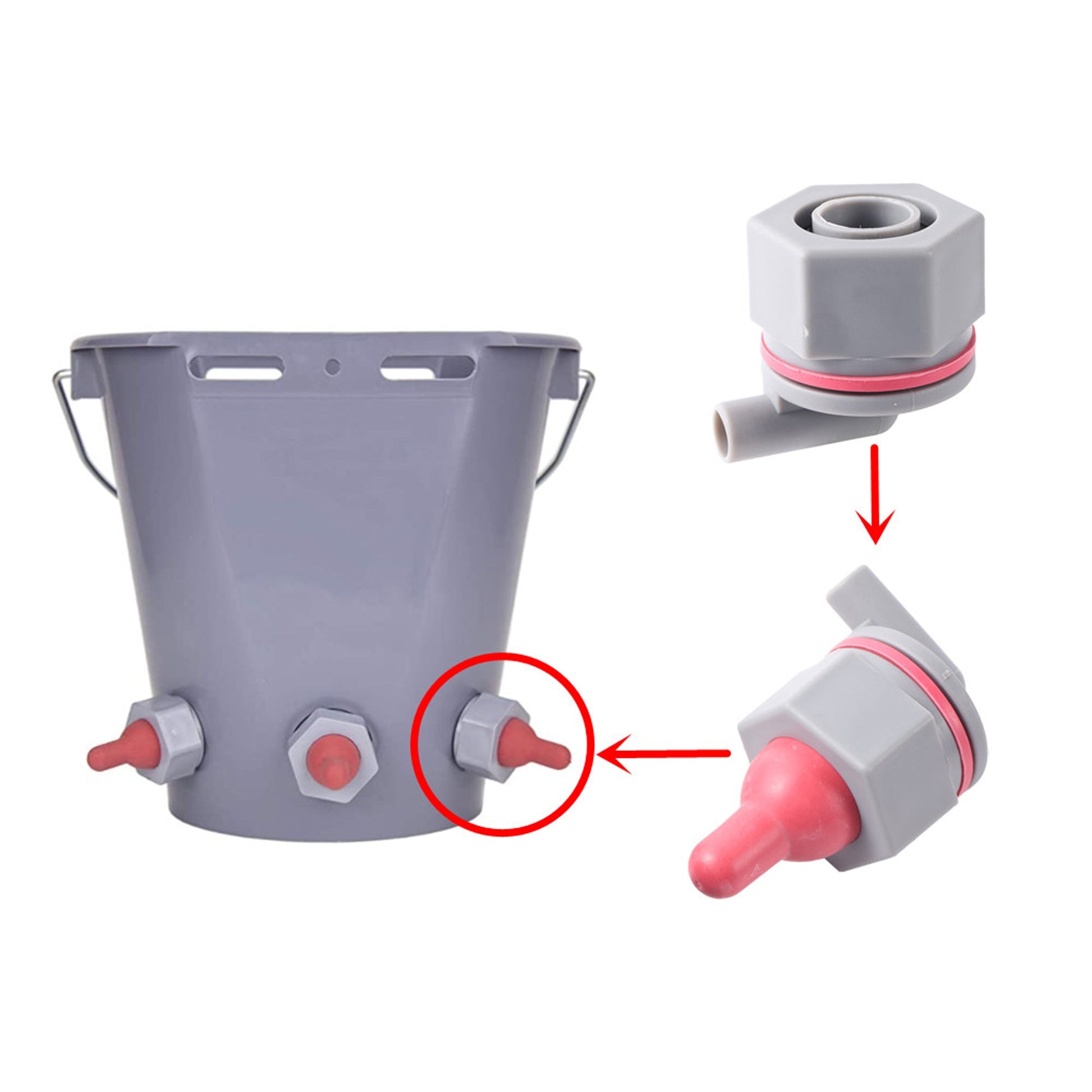 Rubber calf and sheep pacifier fixing bracket suitable - KiwisLove