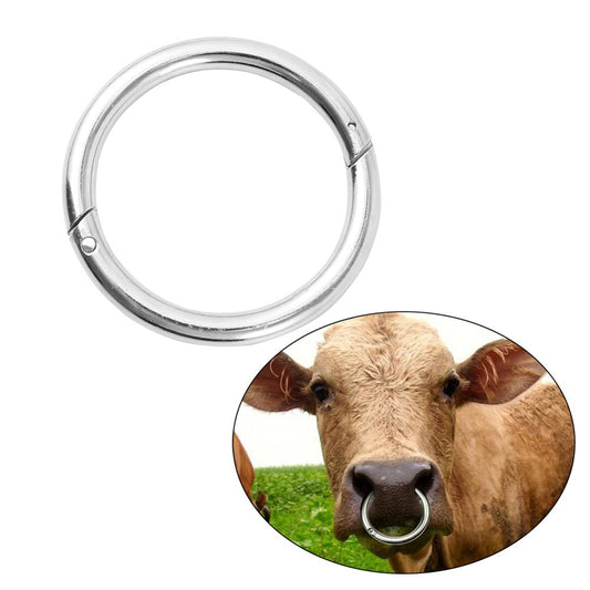 Cattle Nose Rings High Quality Carbon Steel Cow Traction Clasp 1 pc - KiwisLove