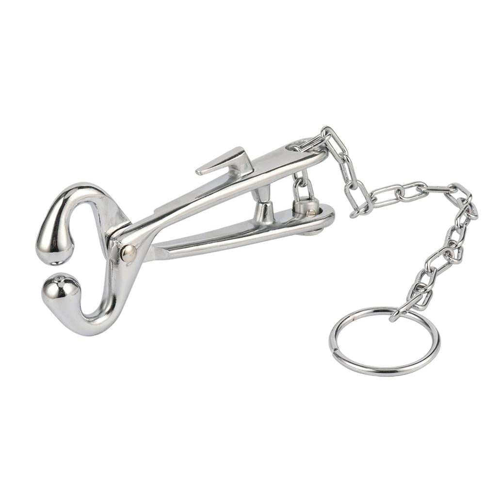 Cattle Nose Plier with Chain Stainless Steel Cow Traction Clamp - KiwisLove