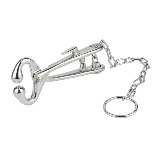 Cattle Nose Plier with Chain Stainless Steel Cow Traction Clamp - KiwisLove