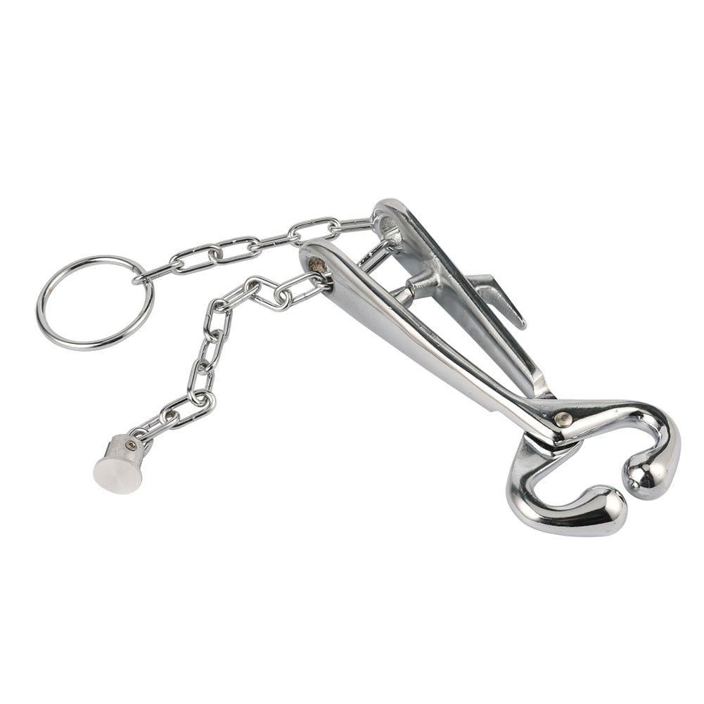 Cattle Nose Plier with Chain Stainless Steel Cow Traction Clamp - KiwisLove