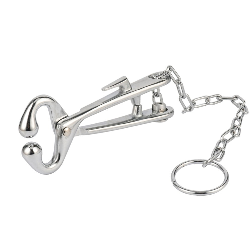 Cattle Nose Plier with Chain Stainless Steel Cow Traction Clamp - KiwisLove