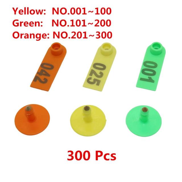 Sheep Ear Tag Digital Numbering NO.001-300 Marked Identificationd Sheep Ear Tag - KiwisLove