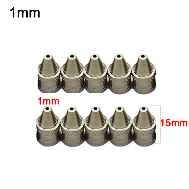 1mm /2mm Nozzle Iron Tips Metal Soldering Welding Tip For Electric Vacuum Solder Sucker/Desoldering Pump 10pcs/set - KiwisLove
