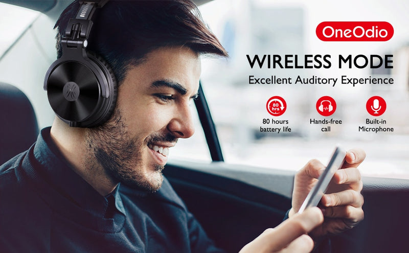 Oneodio Wireless Bluetooth Headphone Boom Mic Stereo Phone PC Gamer - KiwisLove