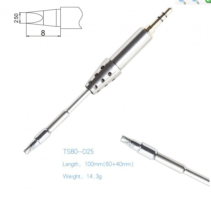 Original TS B02 D25 K4 TS80 Soldering Iron Tip Replacement Solder Bit Head - KiwisLove