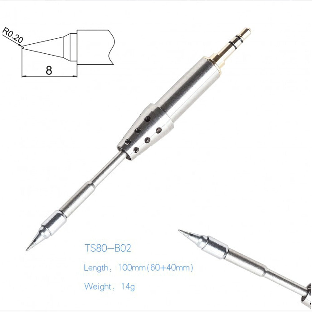 Original TS B02 D25 K4 TS80 Soldering Iron Tip Replacement Solder Bit Head - KiwisLove