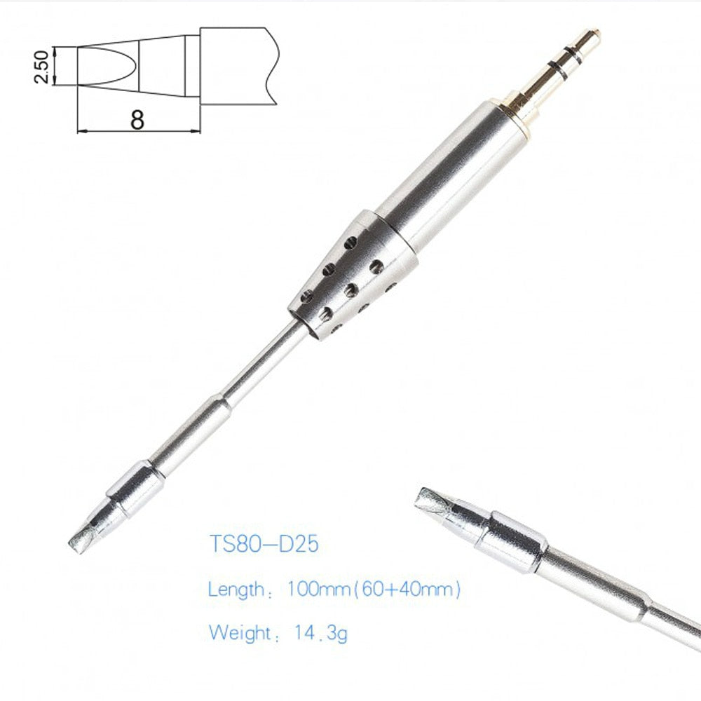 Original TS B02 D25 K4 TS80 Soldering Iron Tip Replacement Solder Bit Head - KiwisLove