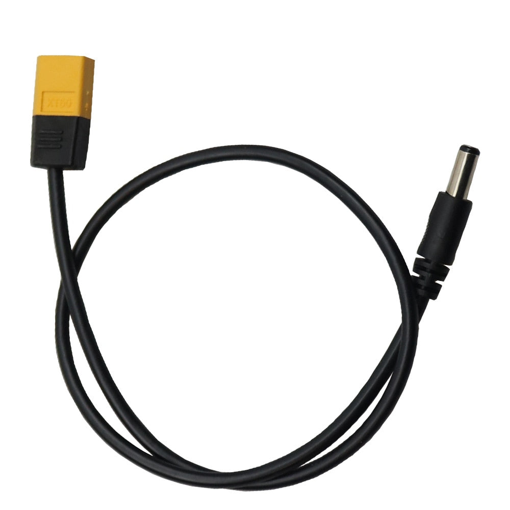 Ultra-soft 45cm TS100/T12 XT60 Bullet Connector to Male DC5525 Power Cable - KiwisLove