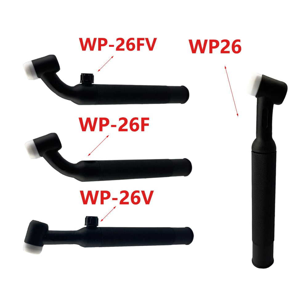 TIG Torch Body Argon Welding Torch Head WP26 Valve Flex Air Cooled Gas Tungsten Arc Welder GTAW A-200 Flex Torch - KiwisLove
