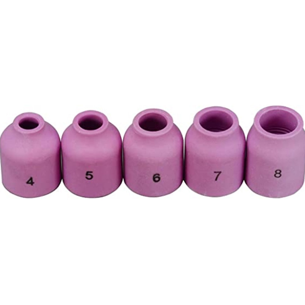 TIG Welding Torch Consumables Cup Gas Lens and Collet Gasket Back Cap Kit 17pcs - KiwisLove