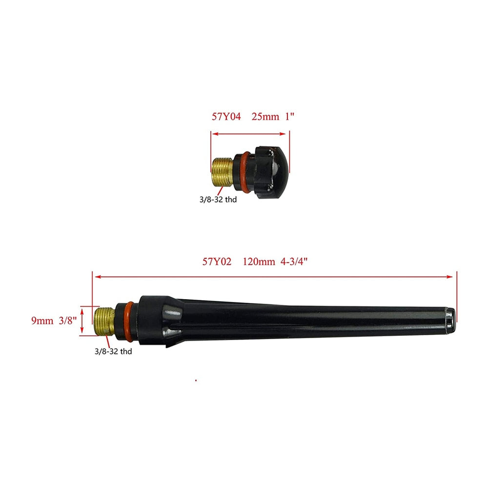 9pcs Argon tig welding torch consumable argon arc accessories tig kits - KiwisLove