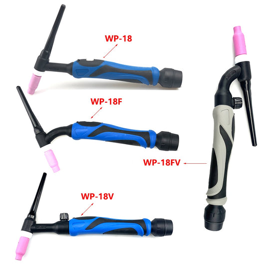 TIG Torch Body Argon Welding Torch Head WP18 Flex Air Cooled Gas Tungsten Arc Welder GTAW A-200 Flex Torch - KiwisLove