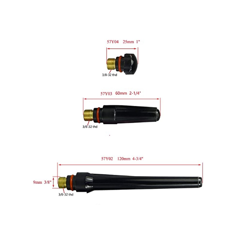 51Pcs TIG Welding Torch Gas Lens  TIG Back Cap Collet And Collet Body Spares - KiwisLove