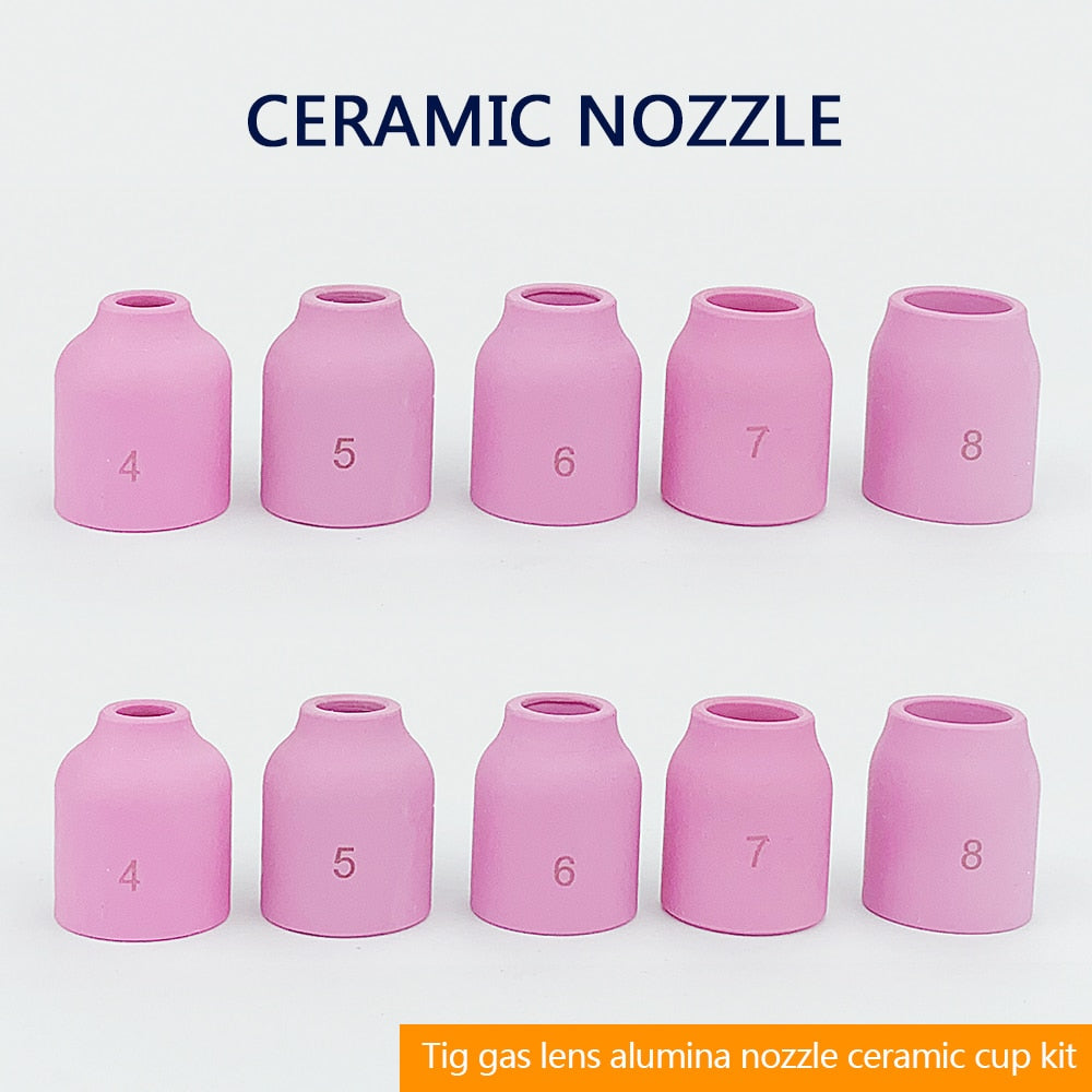10 pcs TIG Gas Lens Alumina Nozzle Ceramic Cup - KiwisLove