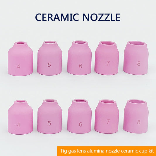 10 pcs TIG Gas Lens Alumina Nozzle Ceramic Cup - KiwisLove