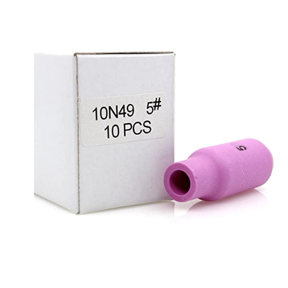 10pcs 10N49#5 Orifice TIG Alumina Nozzles Ceramic Cup - KiwisLove