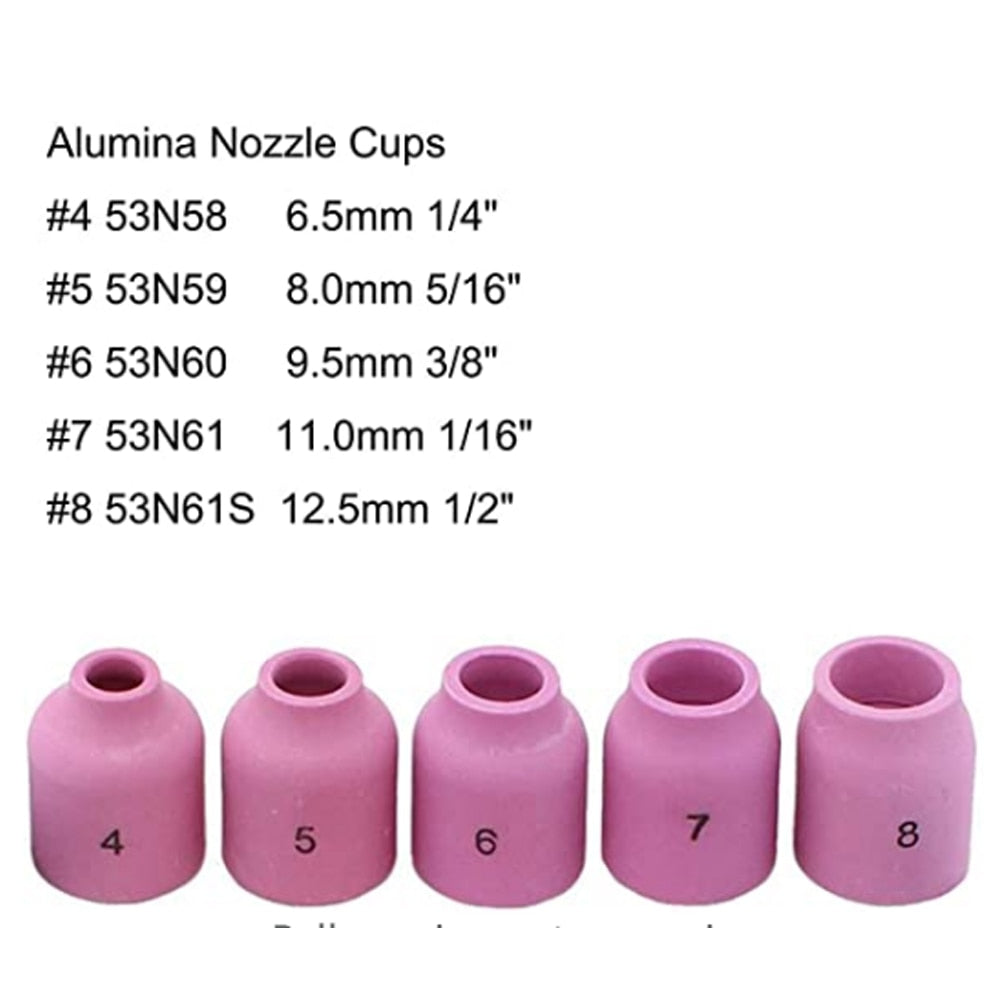 Practical Tig Welding kit Torch Collet Gas Lens Pyrex Glass Cup Kit - KiwisLove