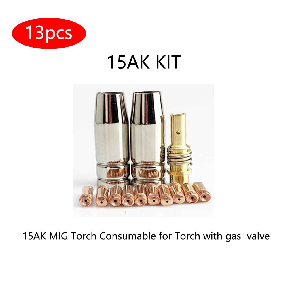 Mig welding torch nozzle part kit conical nozzle sleeve rod tool set - KiwisLove