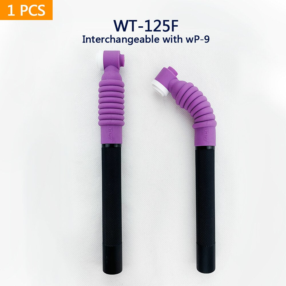 1PC Argon Arc Welding Torch Head WT125F Bend Flex Neck For Tig WP9 Gun - KiwisLove