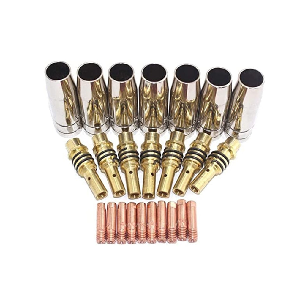 24PCS 15AK Nozzles Contact Tips Holders MAG/MIG Welder - KiwisLove