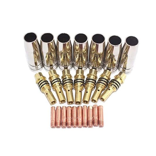 24PCS 15AK Nozzles Contact Tips Holders MAG/MIG Welder - KiwisLove