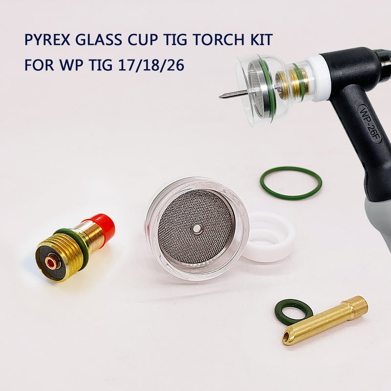 Welding Torch Kit Accessories Glass Cup Gas Lens Alumina Nozzle - KiwisLove
