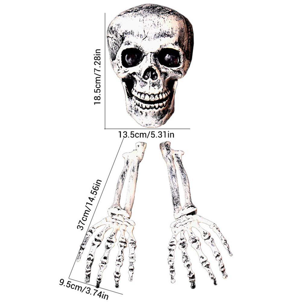 Outdoor Scary Skeleton Stakes  Face Hand Lawn Stakes Garden Yard - KiwisLove