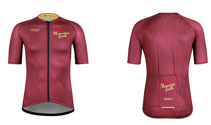 SPAKCT Cycling Jersey red Men Quick Drying Breathable  MTB - KiwisLove
