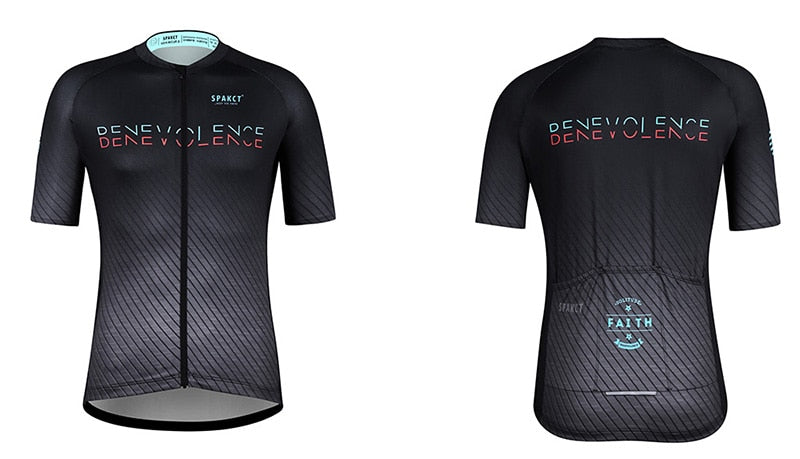SPAKCT Cycling Jersey Grey-black Men Quick Drying Breathable  MTB - KiwisLove