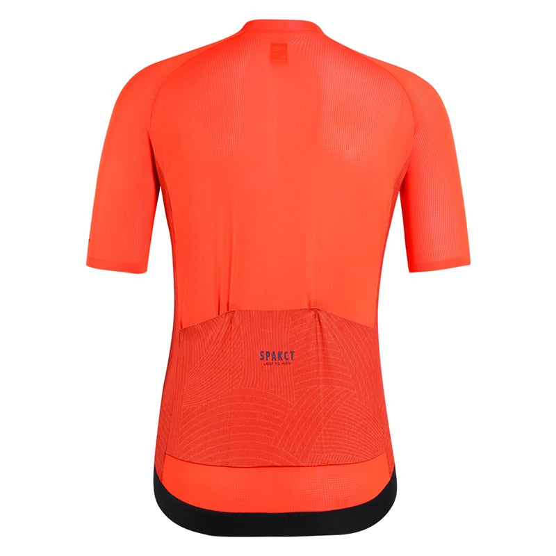SPAKCT Cycling Jersey Orange Men Quick Drying Breathable  MTB - KiwisLove