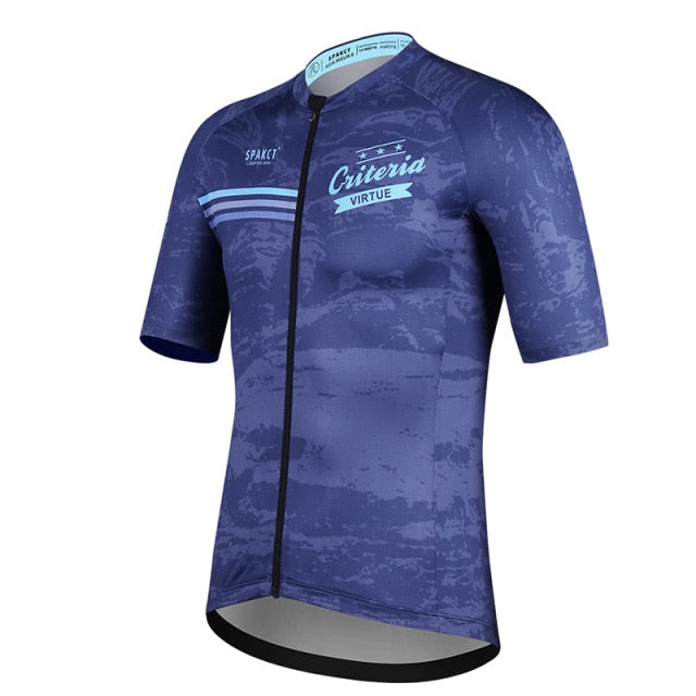 SPAKCT Cycling Jersey Navy blue Men Quick Drying Breathable  MTB - KiwisLove