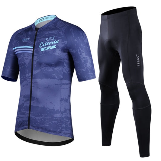SPAKCT Men Cycling Jersey Pants Set Summer Gel Pad  Breathable Ropa Ciclismo - KiwisLove
