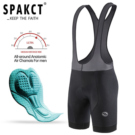 SPAKCT Men Cycling Shorts Padded Breathable Compression Cycling Bib Shorts Mtb - KiwisLove