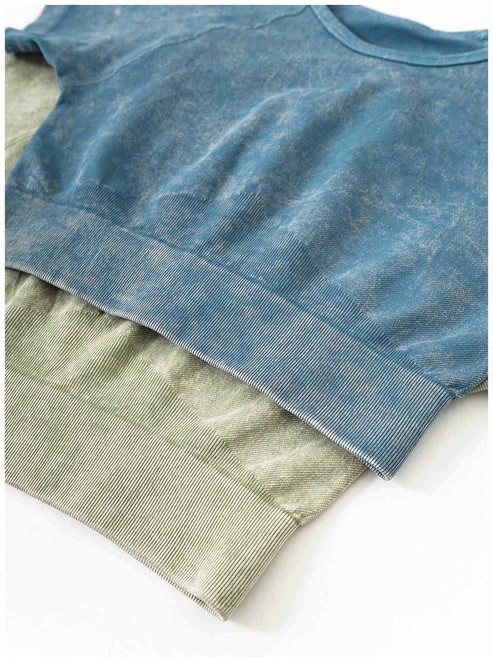 Seamless Fitness Yoga High Elastics Sand Wash Gym Running Bicycle Sportwear Workout Outfit - KiwisLove