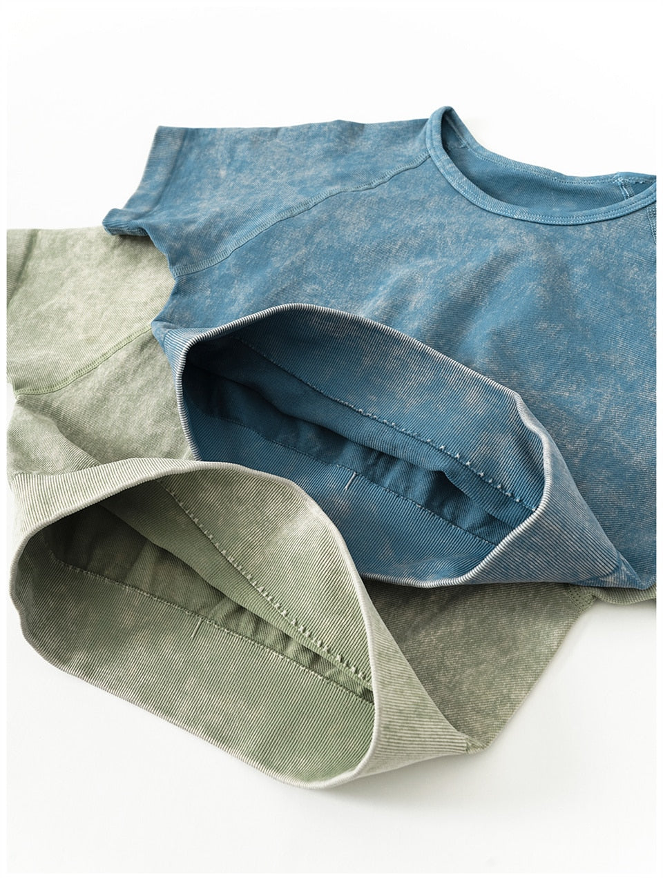 Seamless Fitness Yoga High Elastics Sand Wash Gym Running Bicycle Sportwear Workout Outfit - KiwisLove