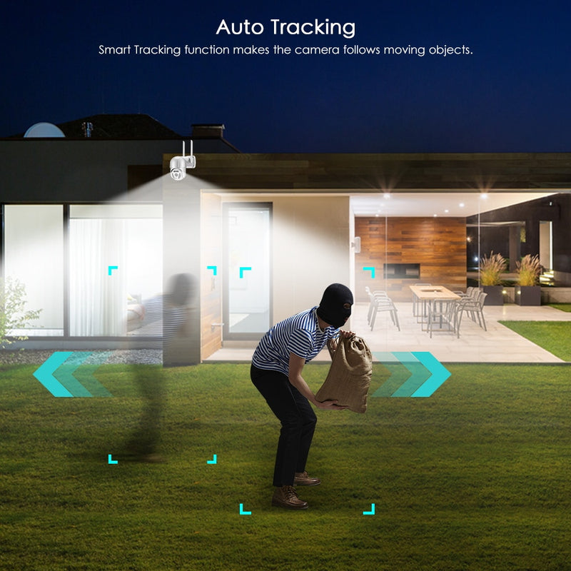 Wifi IP Camera Outdoor Ai Human Detection Auto Tracking PTZ - KiwisLove