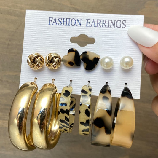 17KM Fashion Hoop Earrings Set For Women Girls - KiwisLove