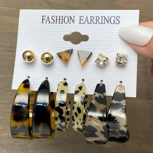 17KM Fashion Hoop Earrings Set For Women Girls - KiwisLove
