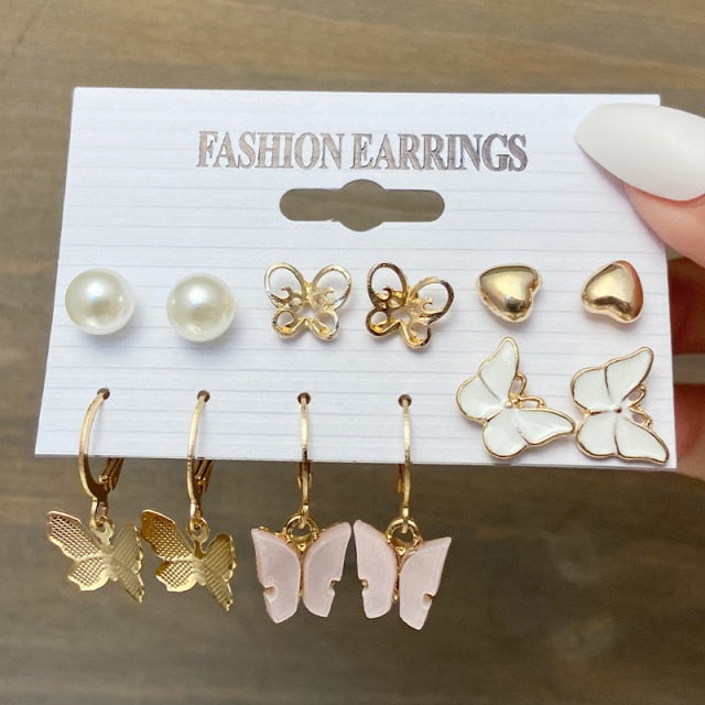 17KM Fashion Hoop Earrings Set For Women Girls - KiwisLove