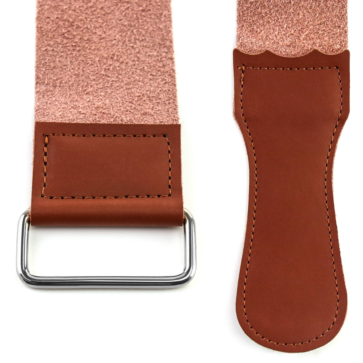 QSHAVE Genuine Leather Strap Barber Straight Razor Shaving Strap Knife Sharpening - KiwisLove