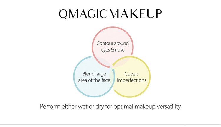 QMAGIC Makeup Foundation Puff Sponges Water Cosmetic Blending Powder Smooth - KiwisLove