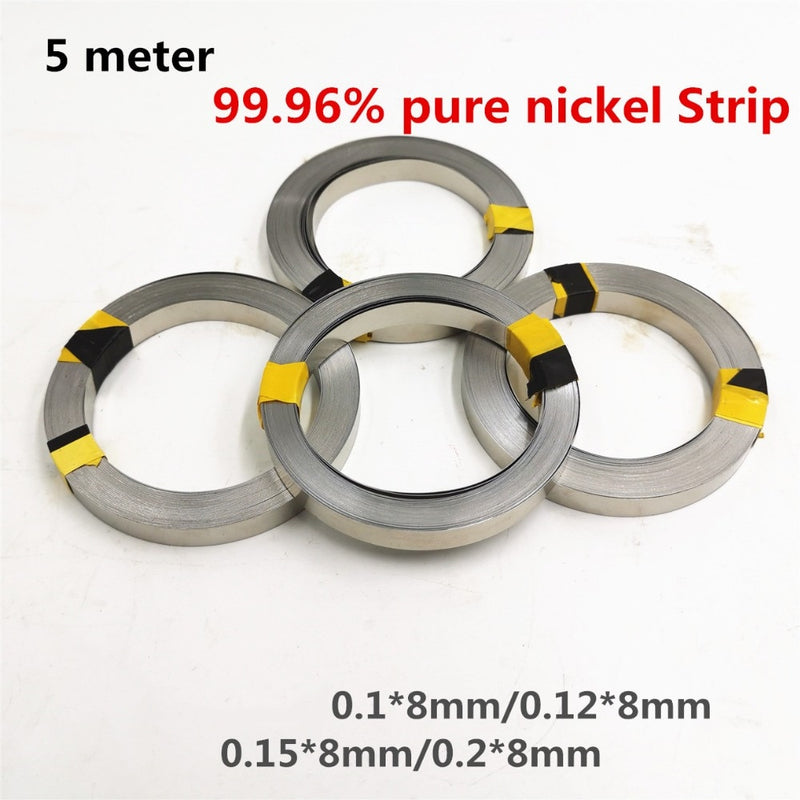 5 Meter Pure Nickel Strip 99.96%  Li 18650 Battery Spot Welding - KiwisLove