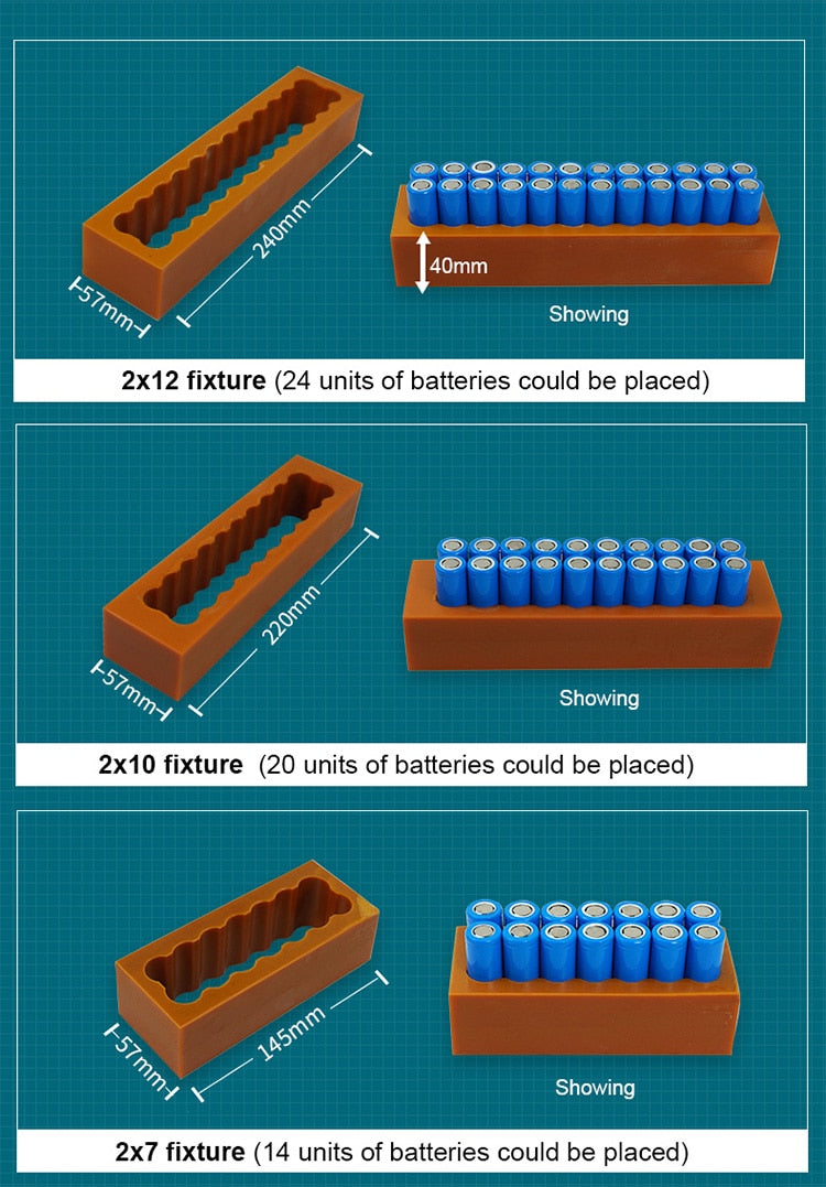 18650 Battery Dual Row Fixture Fixed For Spot Welding Lithium Battery Pack - KiwisLove