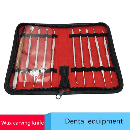 10pcs Wax Carving Tool Set Stainless Steel Versatile Kit Dental Instrument - KiwisLove