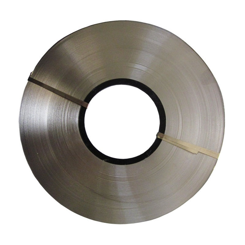 1kg 0.2 x 8mm Nickel Plated Steel Strap Strip Sheets - KiwisLove