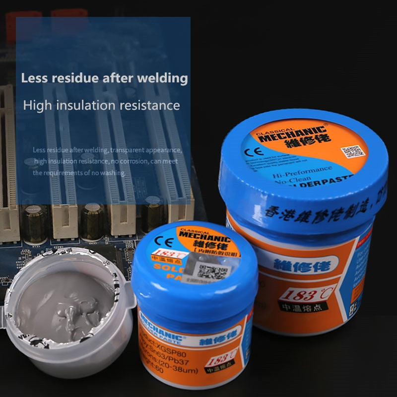 MECHANIC BGA CPU LED Original Solder Tin Paste 183 Melting Point - KiwisLove